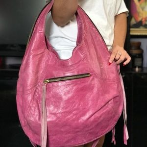 Foley + Corinna Pink leather Hobo Bag
